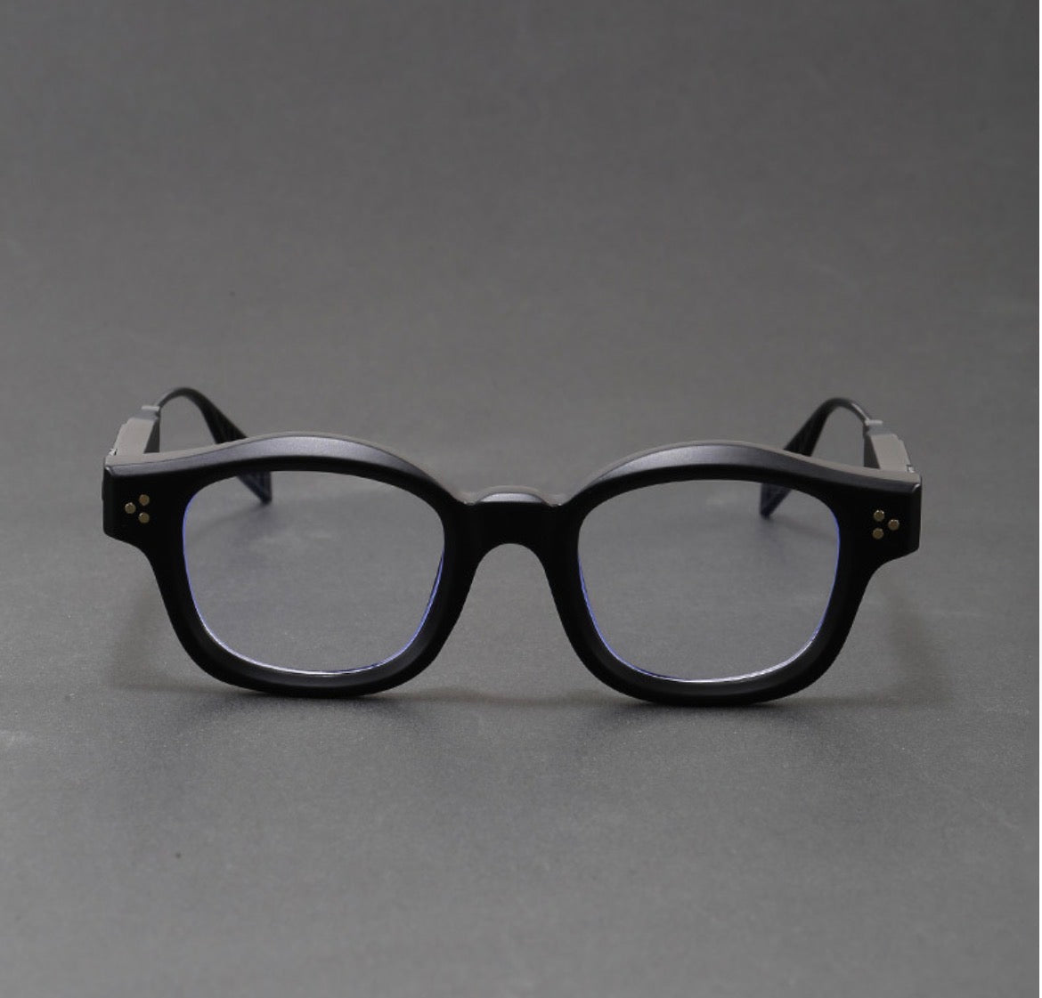 Metal mix acrylic frame glasses