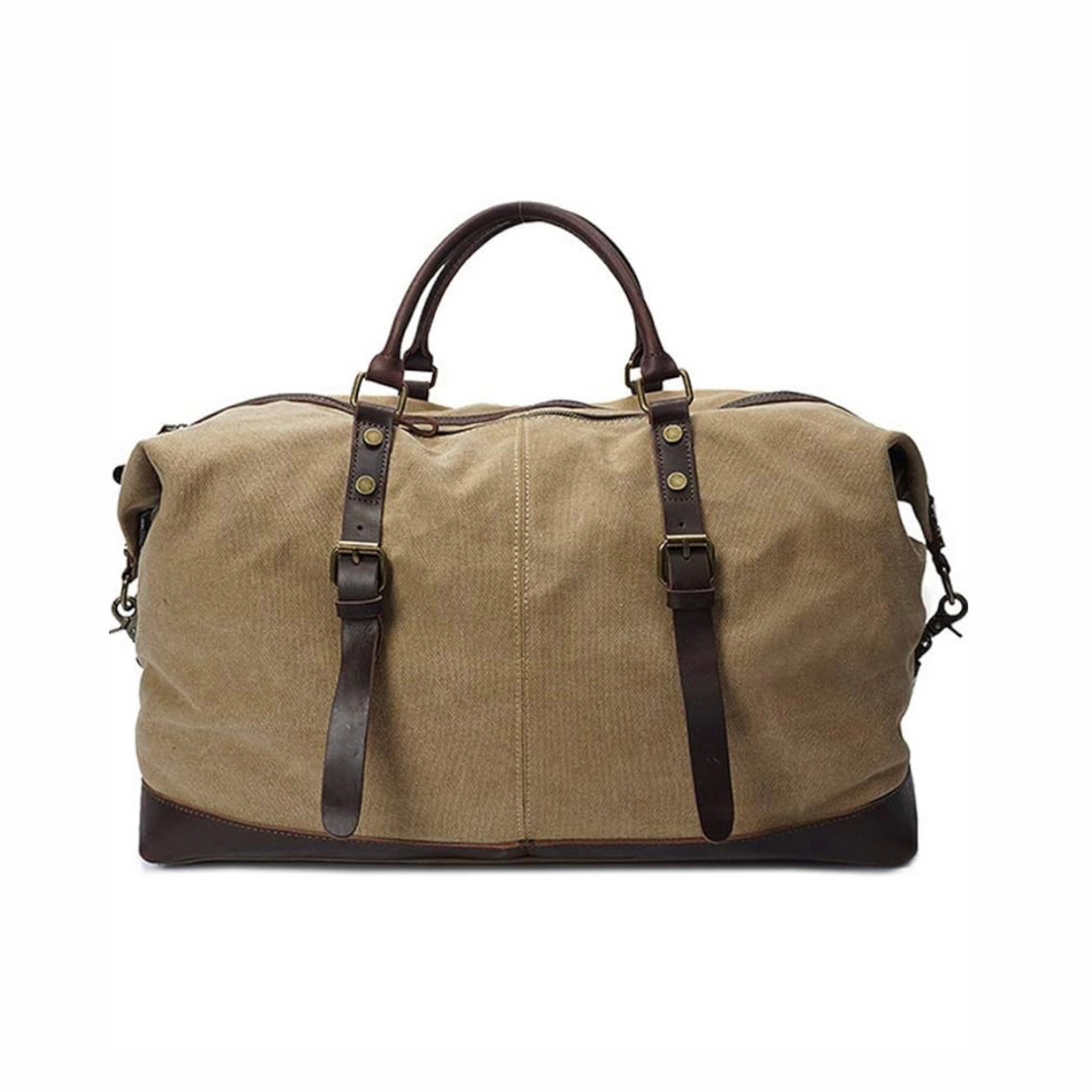 Reclaimed Yard vintage canvas leather jumbo duffel bag