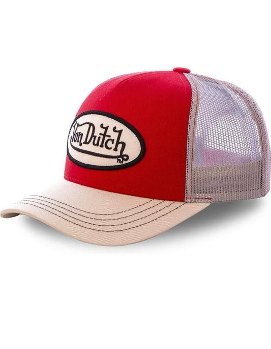 VonDutch RedCream trucker