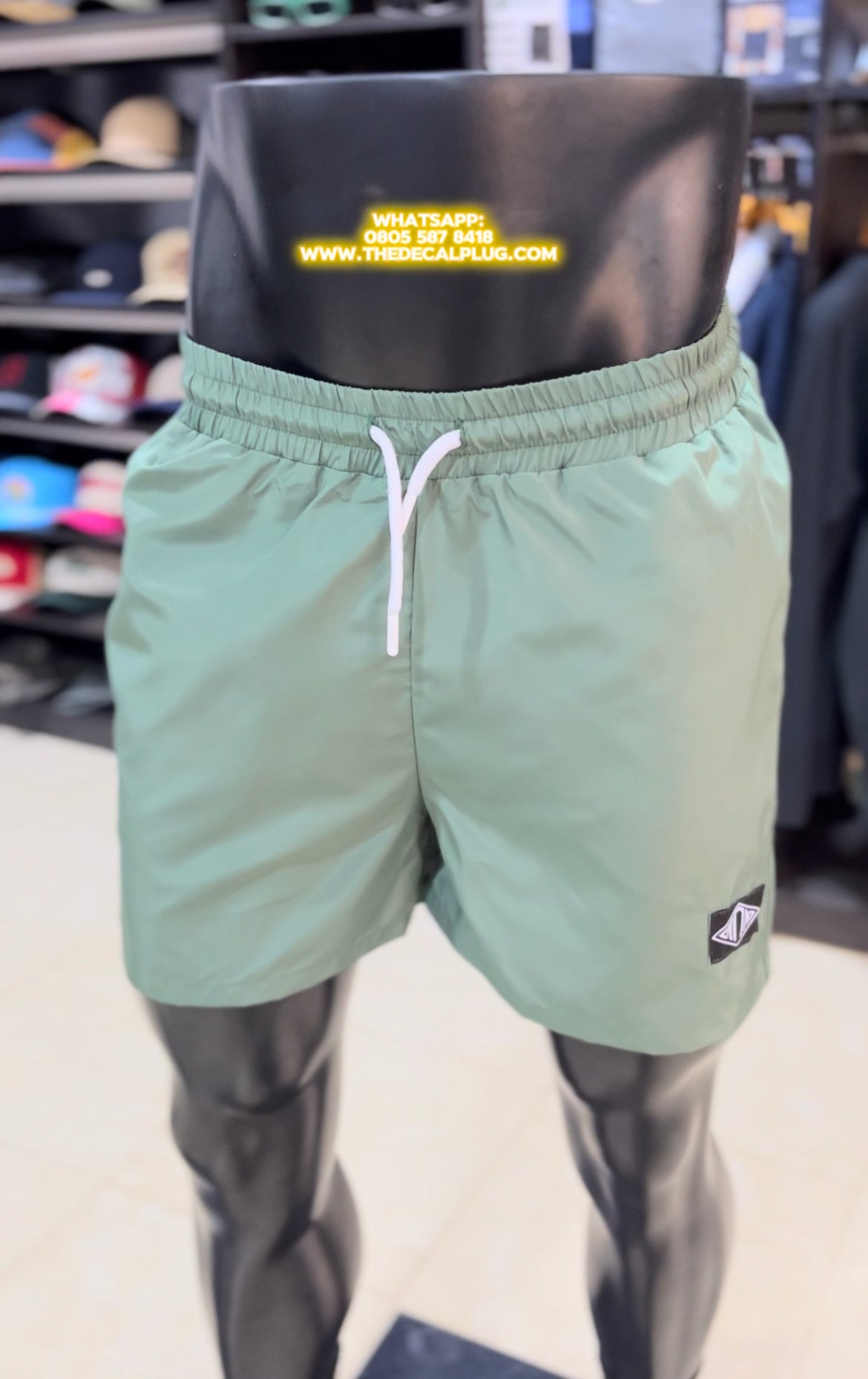 Boohoo swim short in khaki green