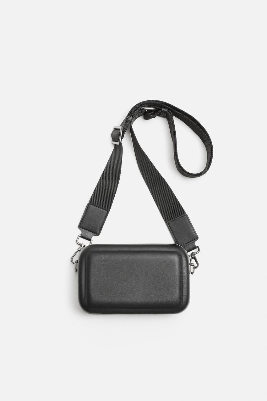 Zara Rigid magnetic clasp crossbody bag