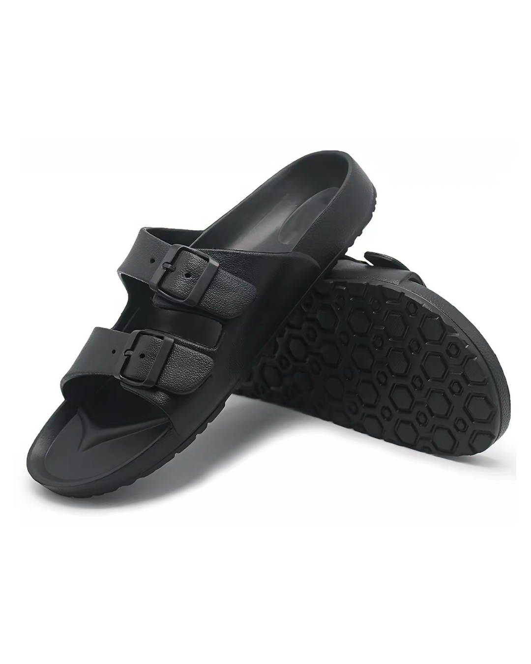 Double strap rubber slippers