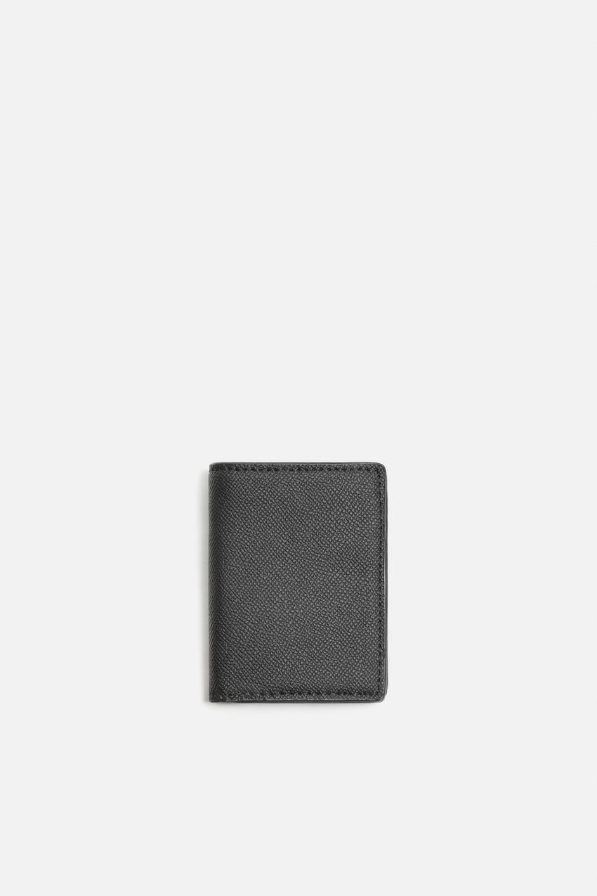 Zara Vertical cardholder with note compartment