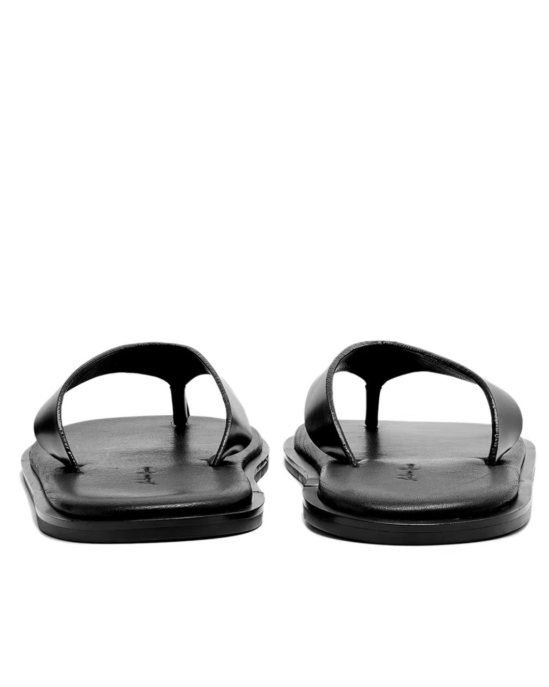 Leather flip flop slippers