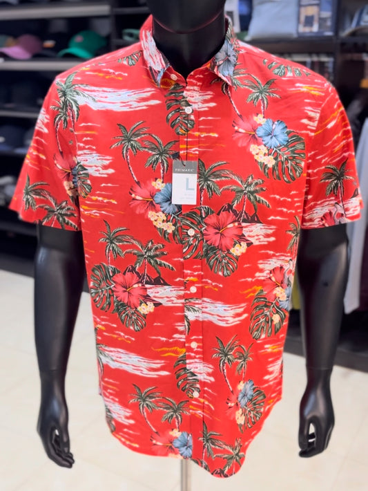 Primark Hawaiian shirt in red