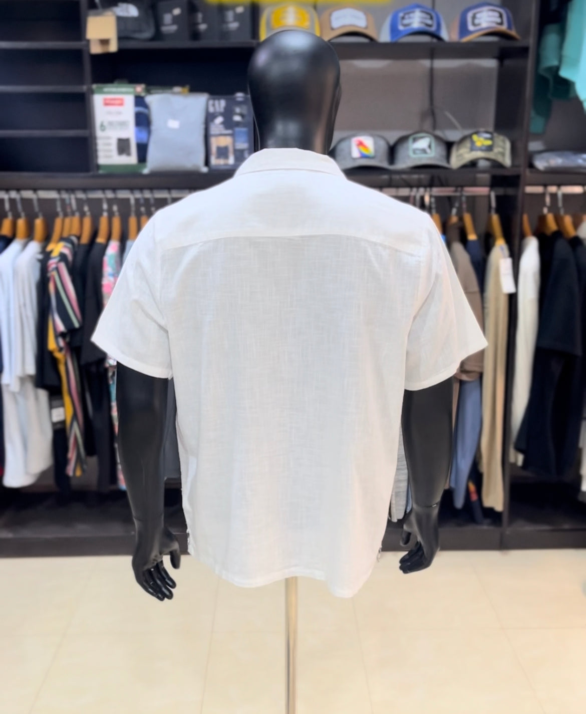Primark palm print linen revere shirt
