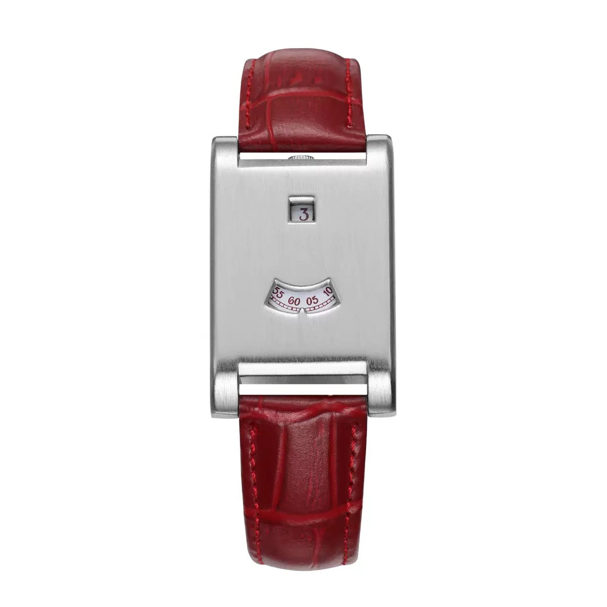 Shell date leather watch