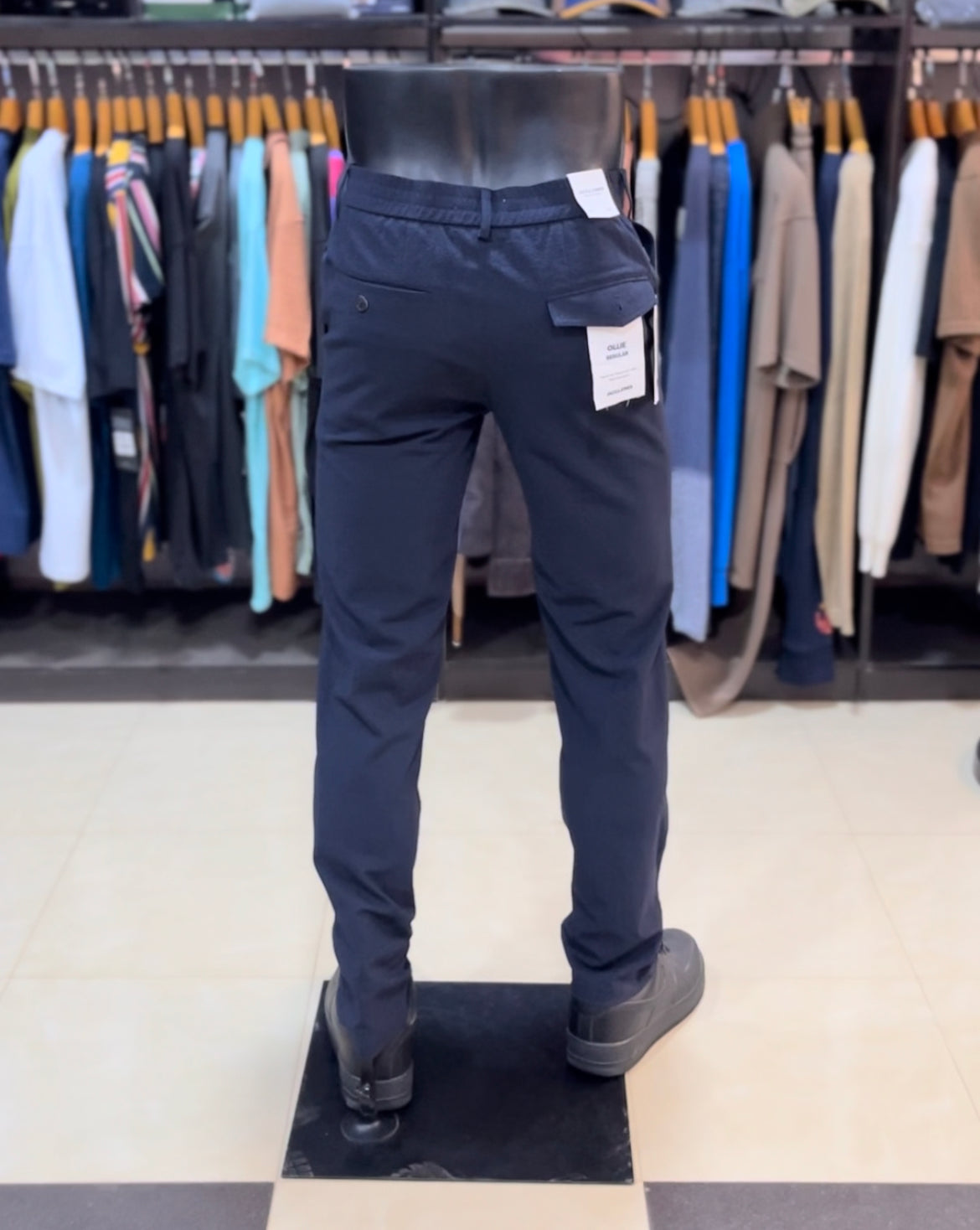 Jack & Jones J&J straight pants in navy