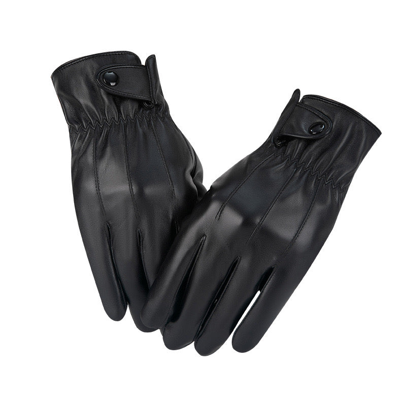 Plain leather glove
Size: Large