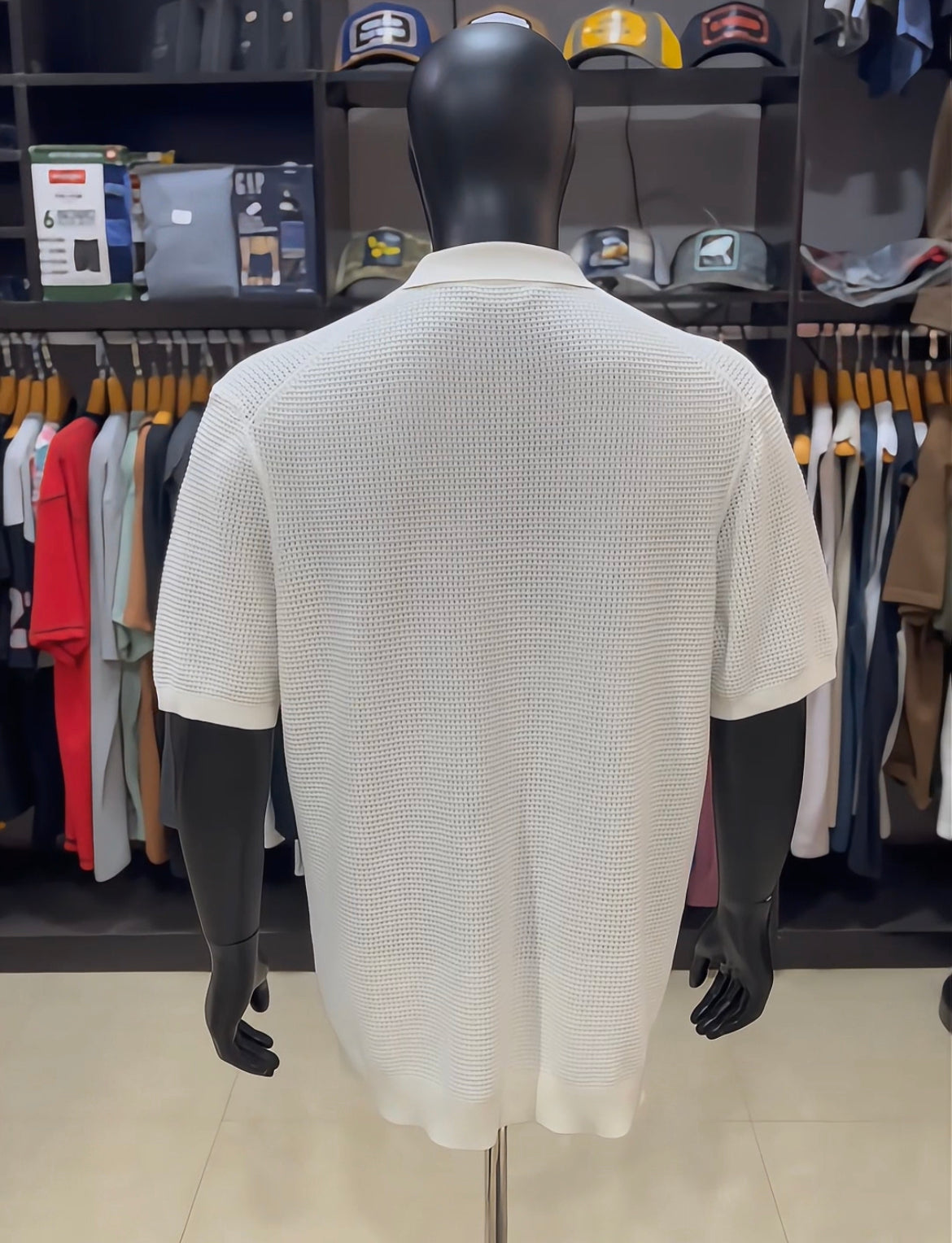 Primark knitted polo in ecru