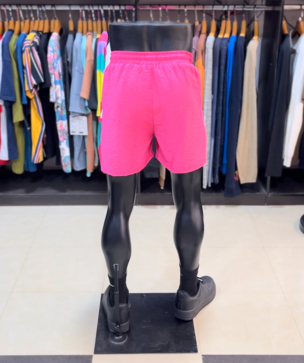 Boohoo mid length swim short pink