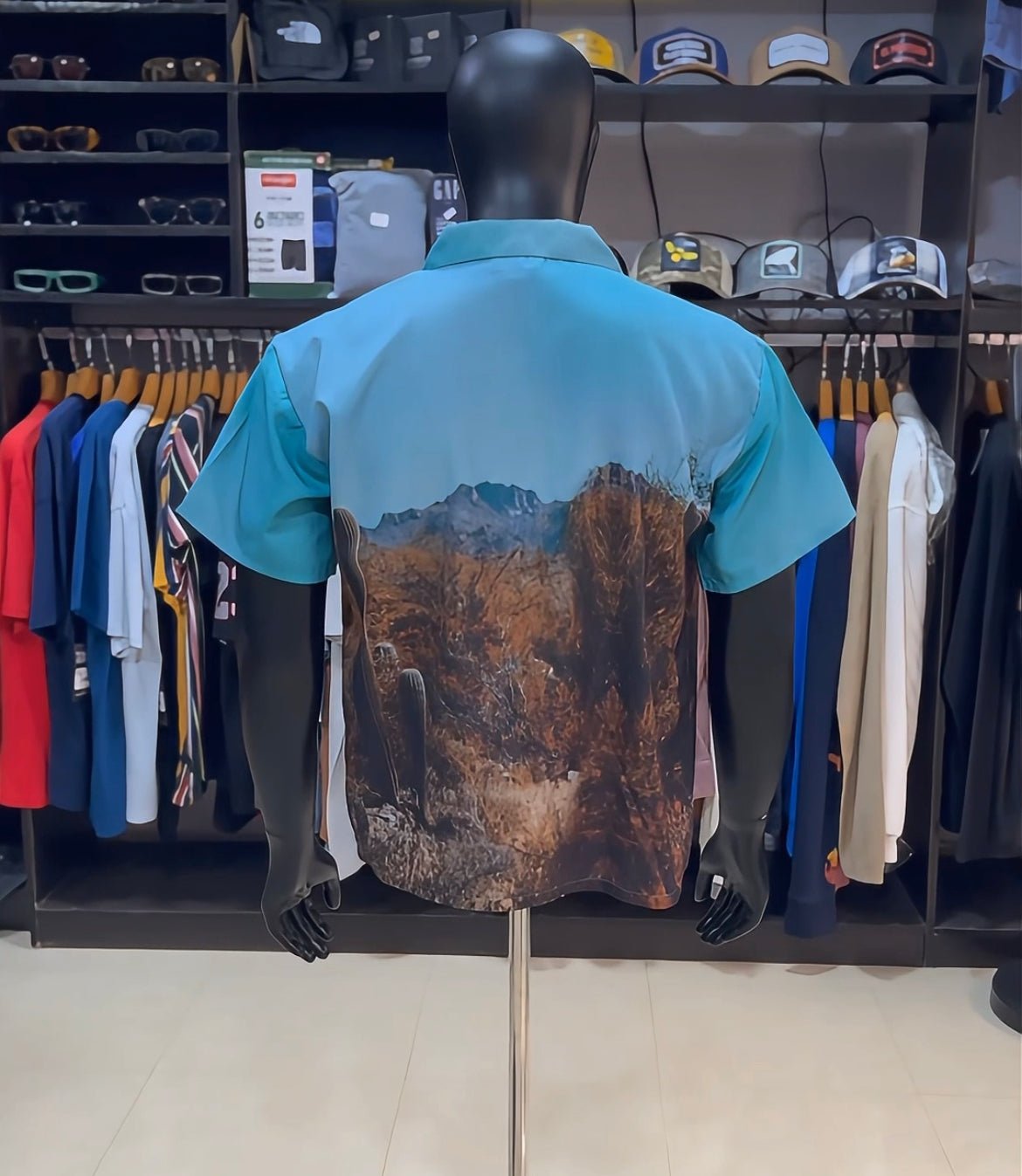 BoohooMan graphic revere shirt