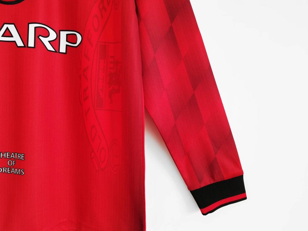 1996-97 Manchester United Home Long Sleeve Retro Jersey