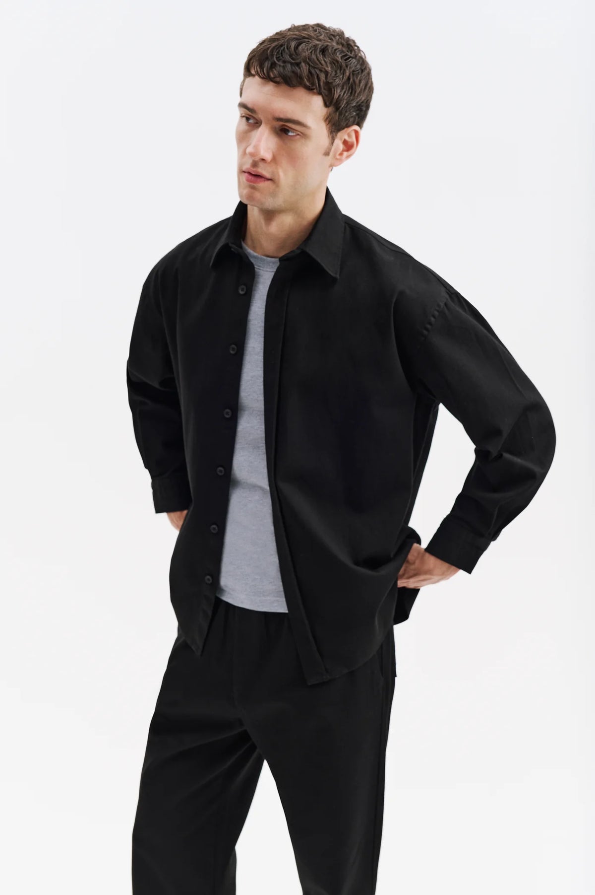 Giesto cotton set in black
