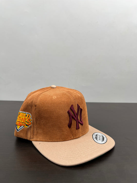 NY corduroy hat in brown