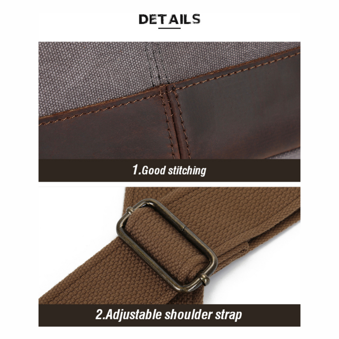 Reclaimed Yard vintage canvas leather jumbo duffel bag