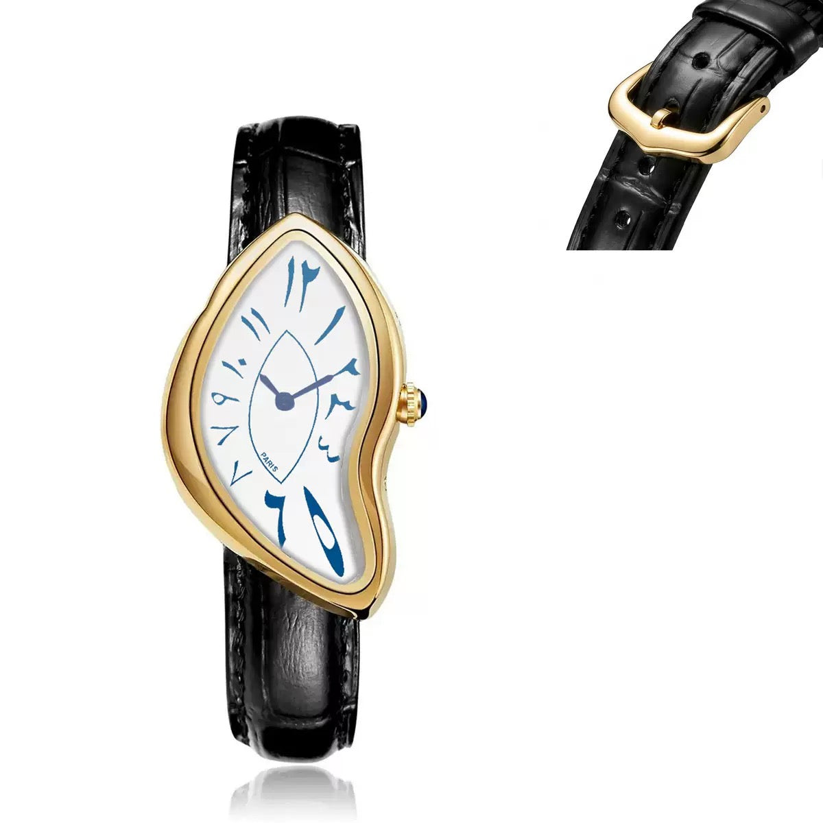 Medieval small dial leather watch