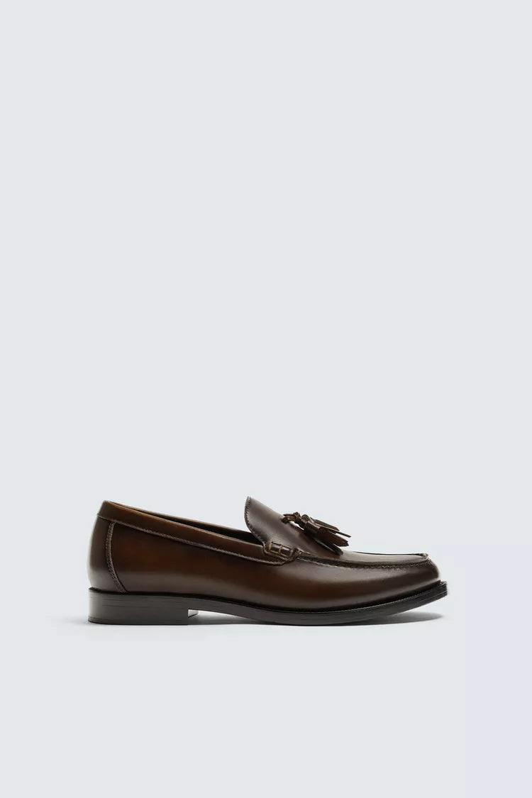 Zara tassel loafers