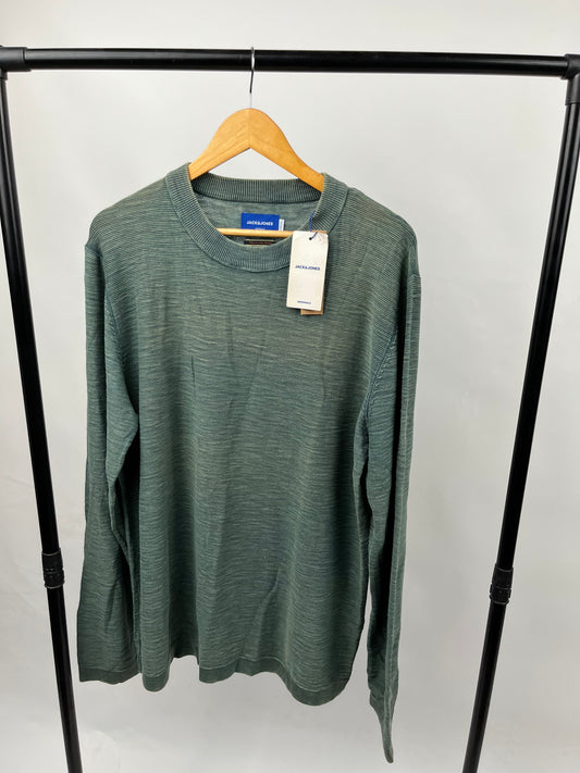 Jack&jones premium knit washed sweatshirt in green
Size: XXL