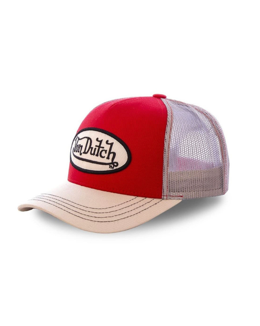 VonDutch VD red/cream original trucker