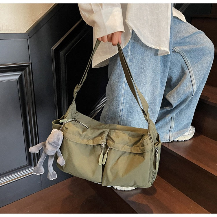 Puffer charm crossbody bag