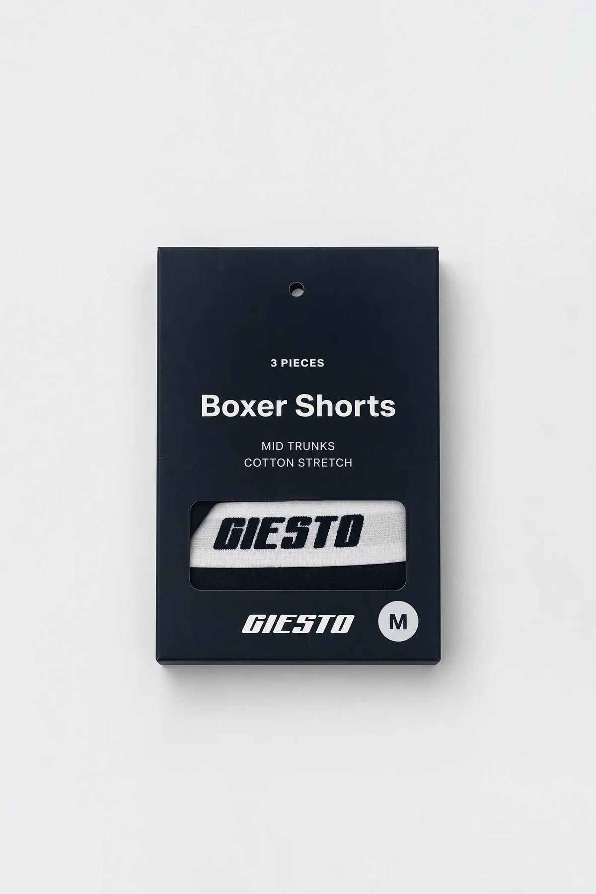 Giesto pack of 3 cotton boxer briefs in black