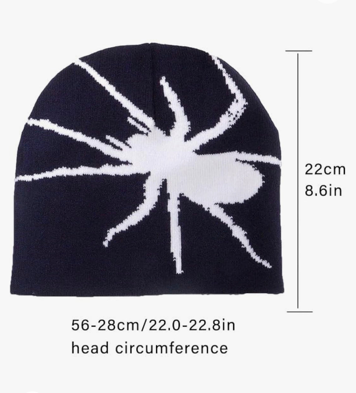 Goth spider beanie