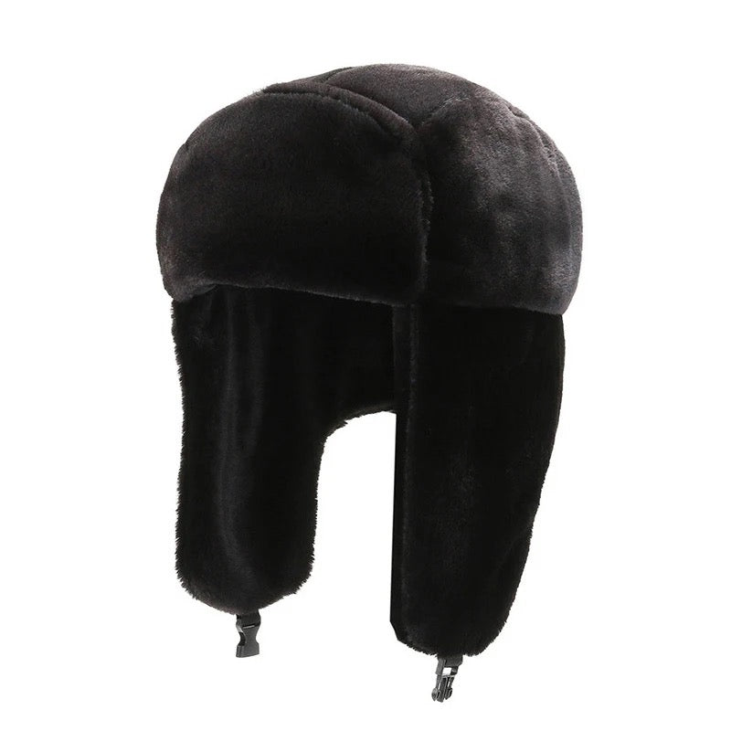 Winter trapper hat fur