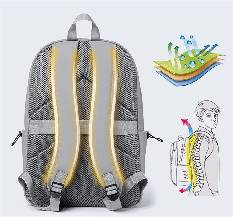 Honeycomb cushioned waterproof backpack