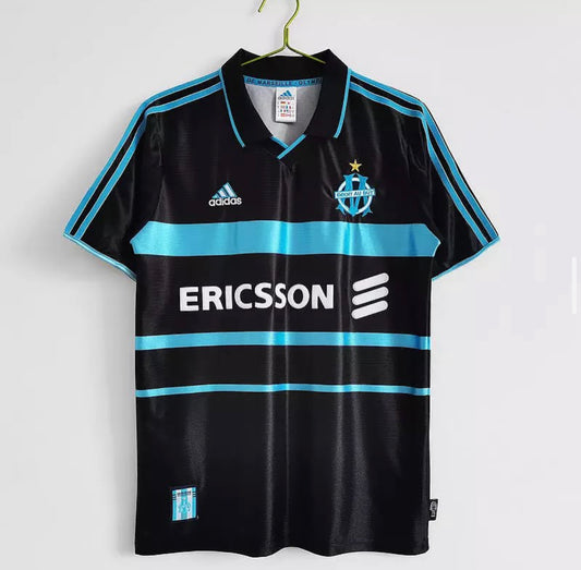 MARSEILLE 1998-1999 AWAY THIRD BLACK RETRO JERSEY