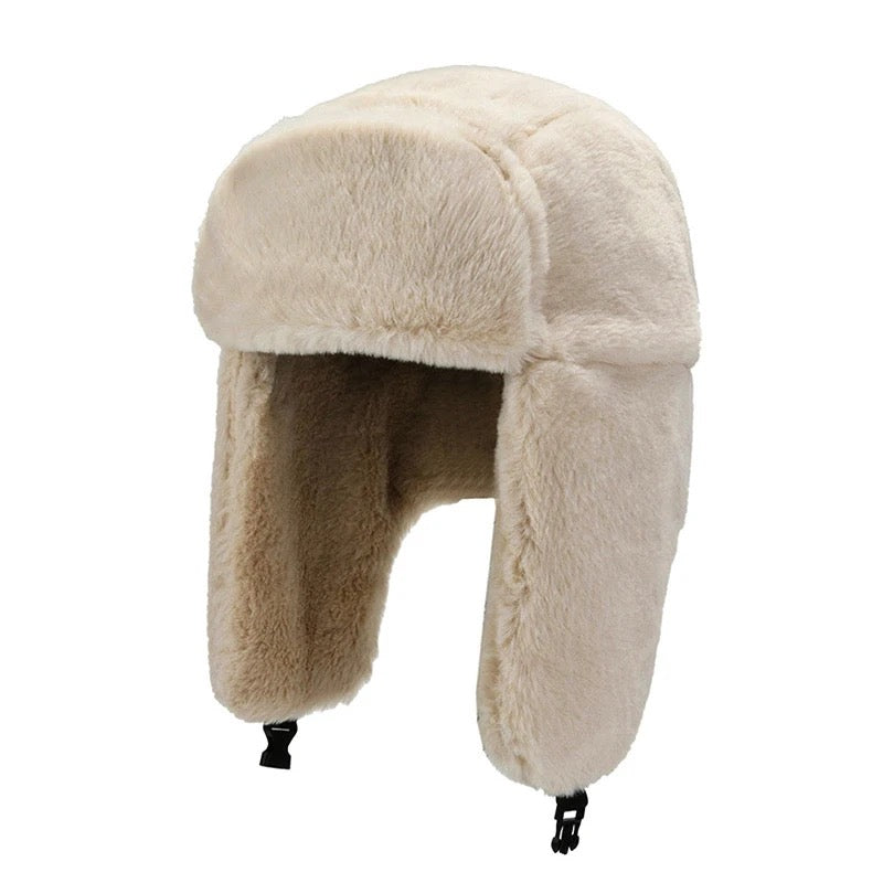 Winter trapper hat fur