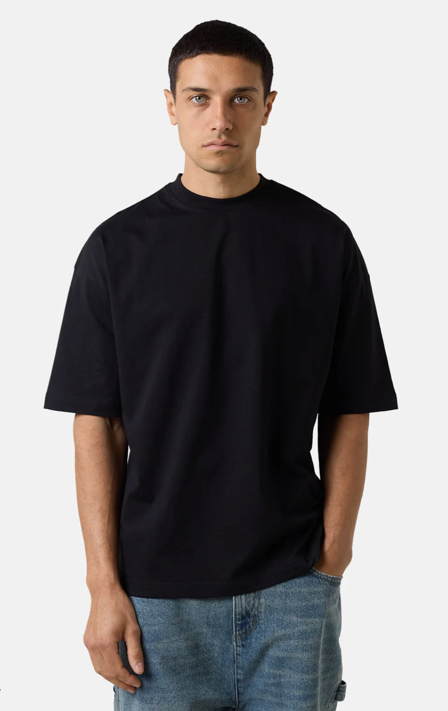 280GSM oversized cotton boxy plain t- shirt