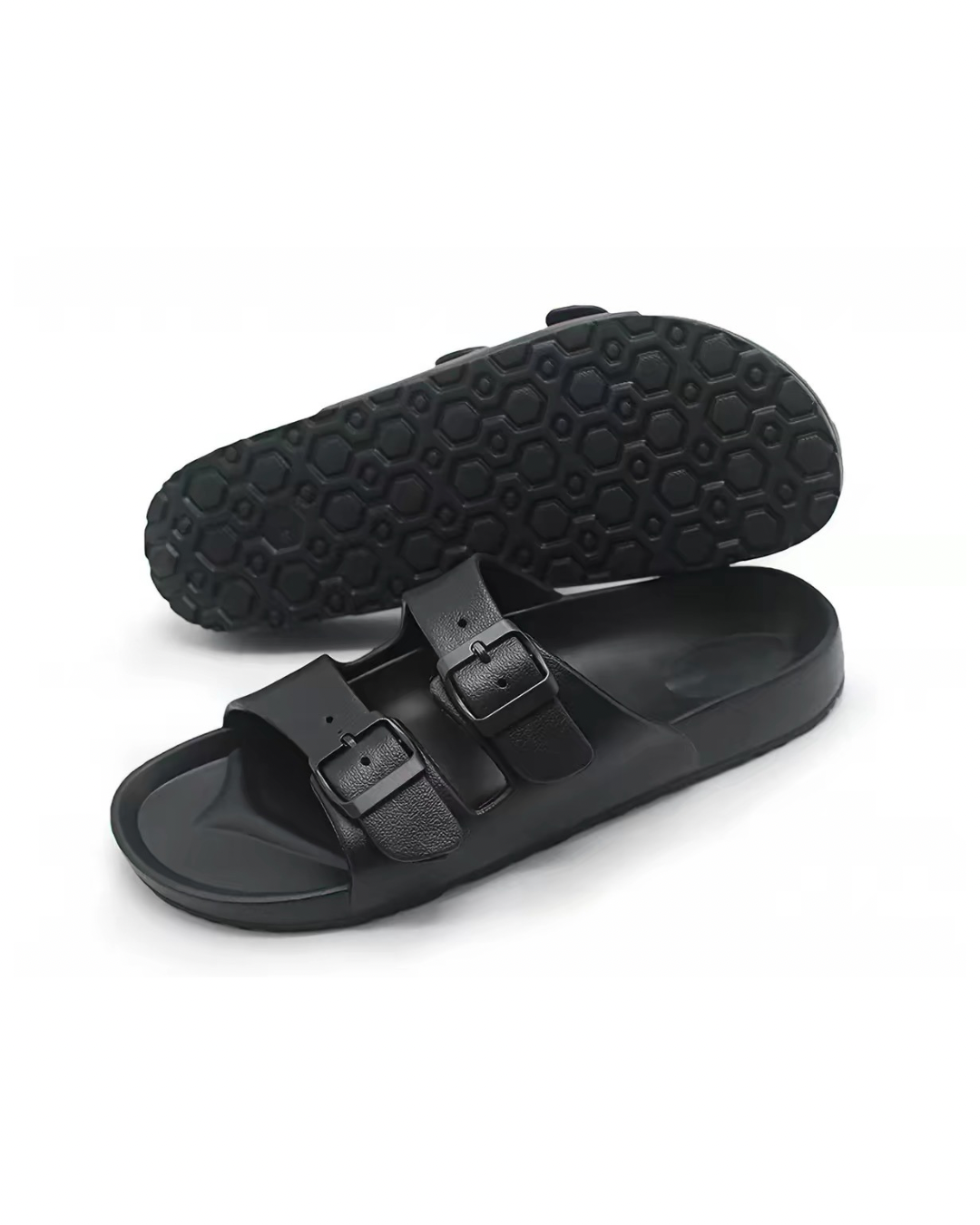 Double strap rubber slippers