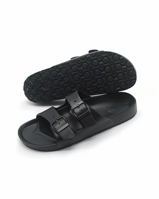Double strap rubber slippers