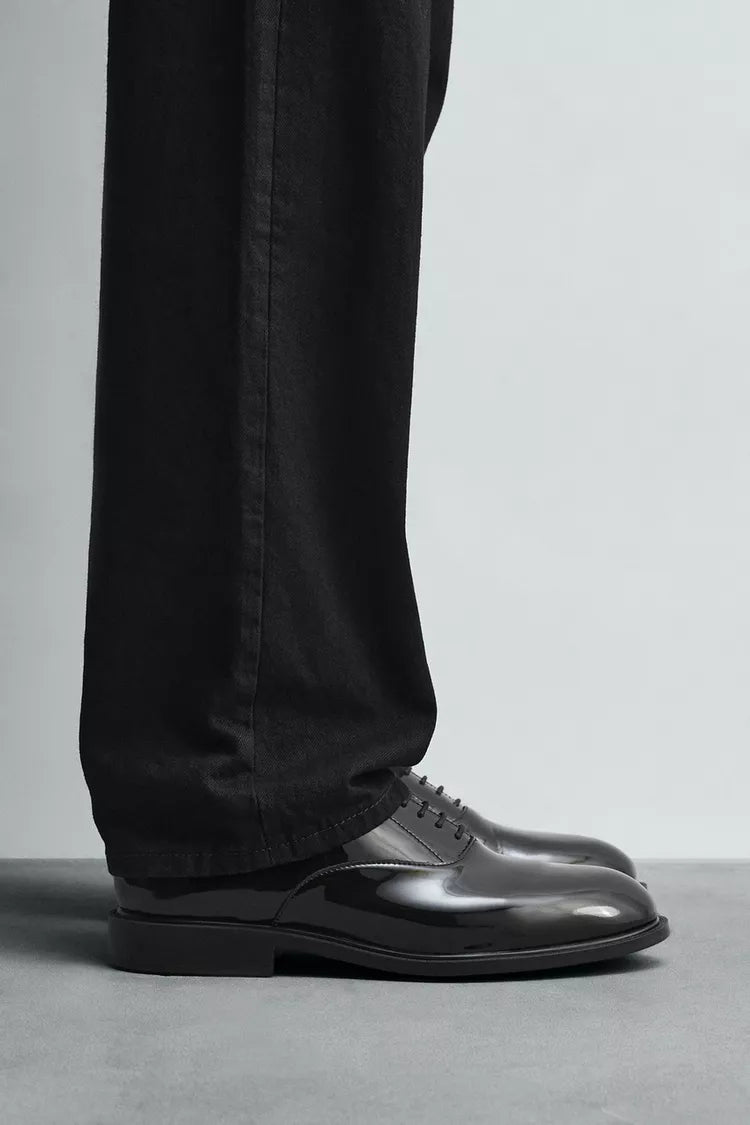 Zara FAUX-PATENT DRESS SHOES