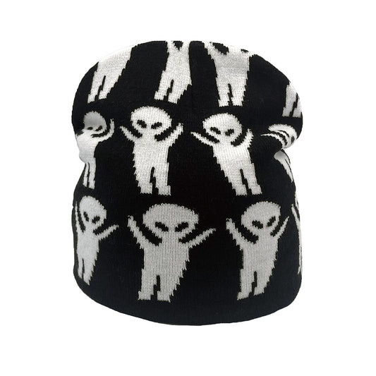 Alien jacquard beanie