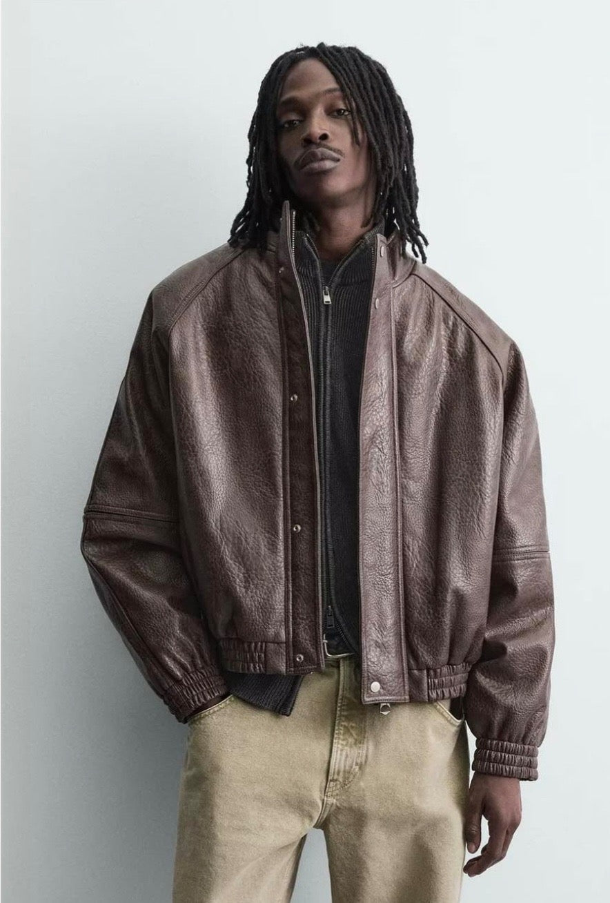 Zara leather jacket
