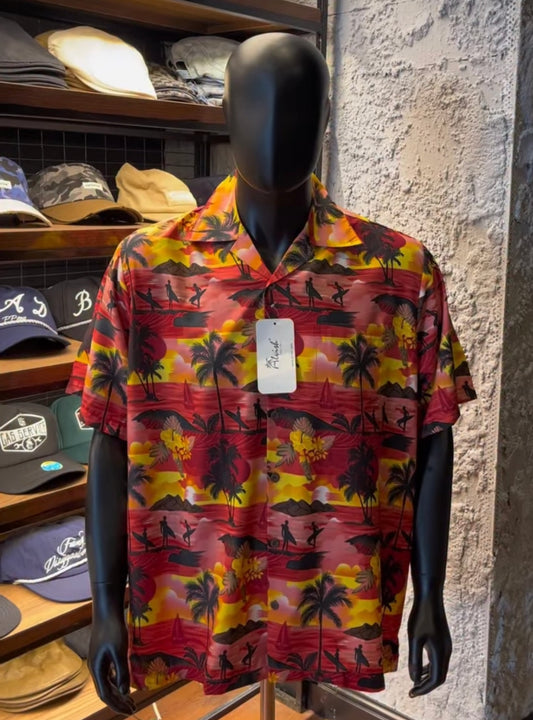 Alvish revere beach shirt red