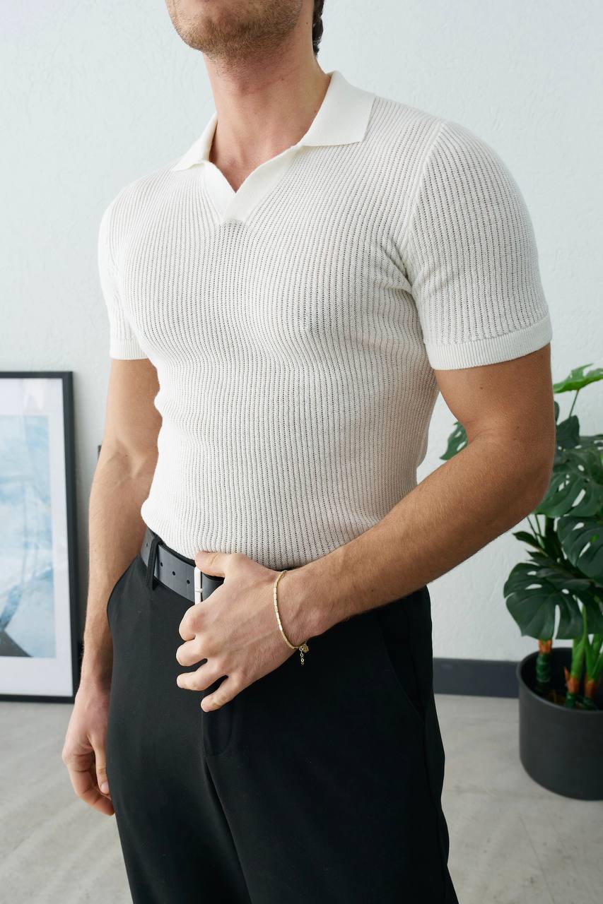 Marrakech plain knit polo