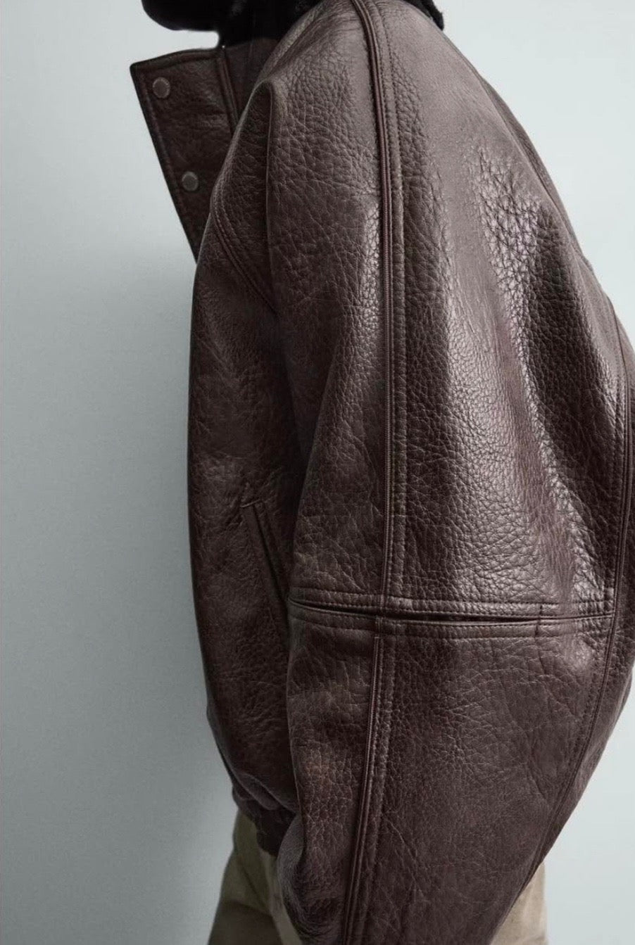 Zara leather jacket