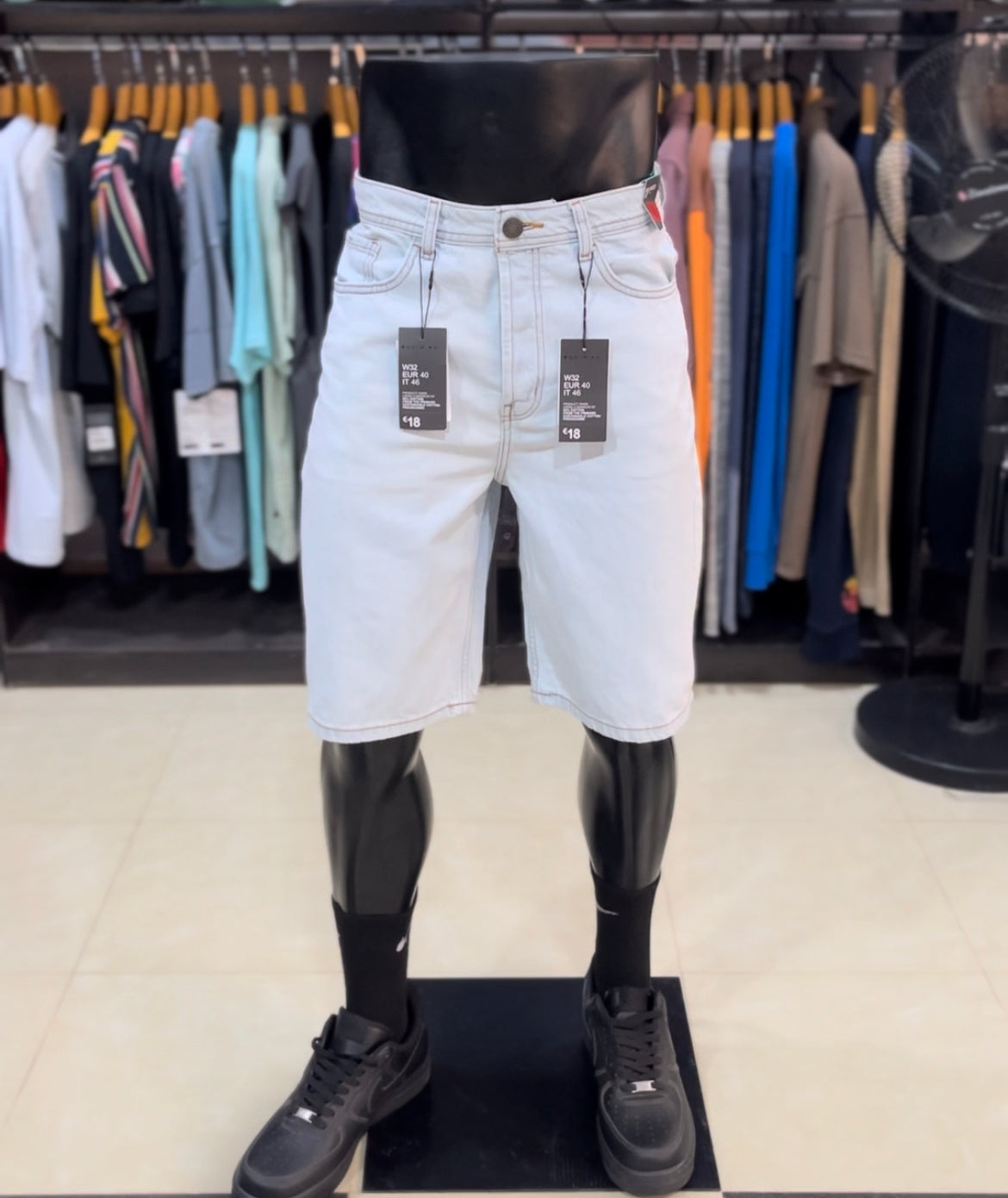 Primark bleached denim short