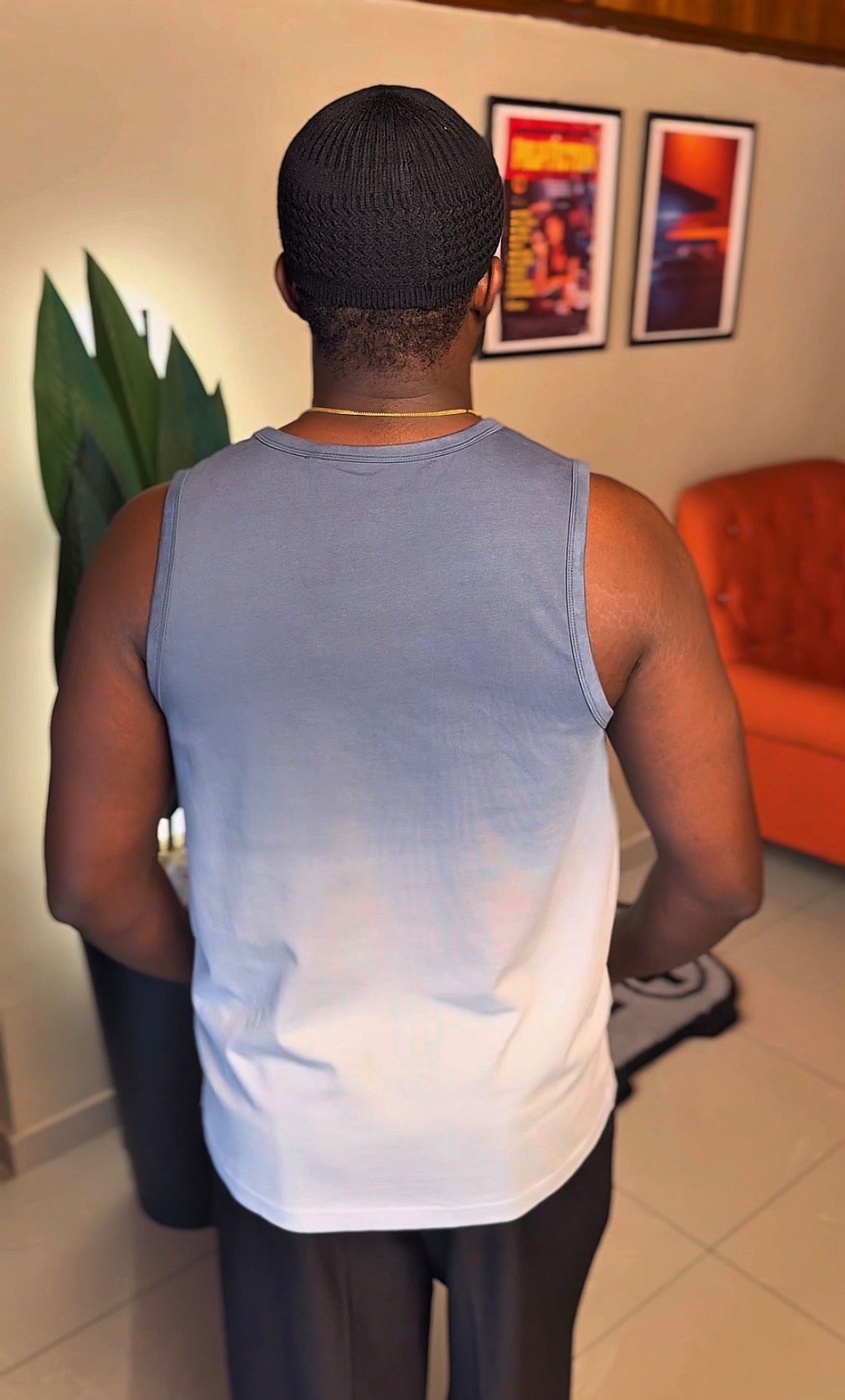 Next blue gradient  sleeveless