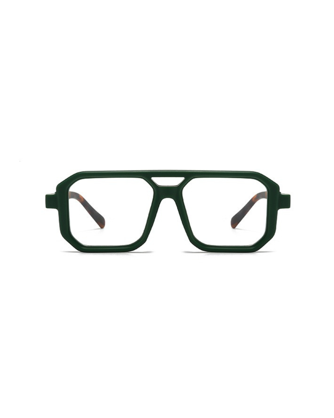 Double square retro glasses