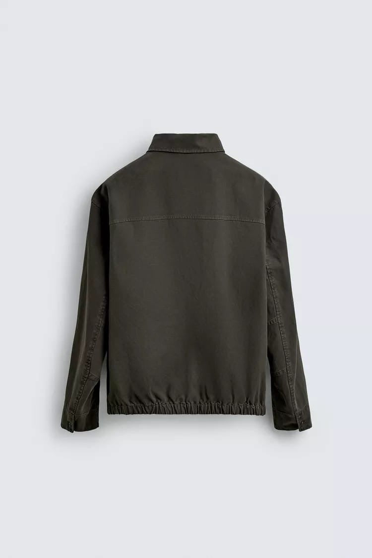 Zara washed polo overshirt