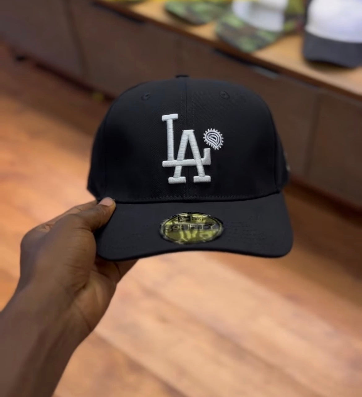 LA paisley patch snapback cap