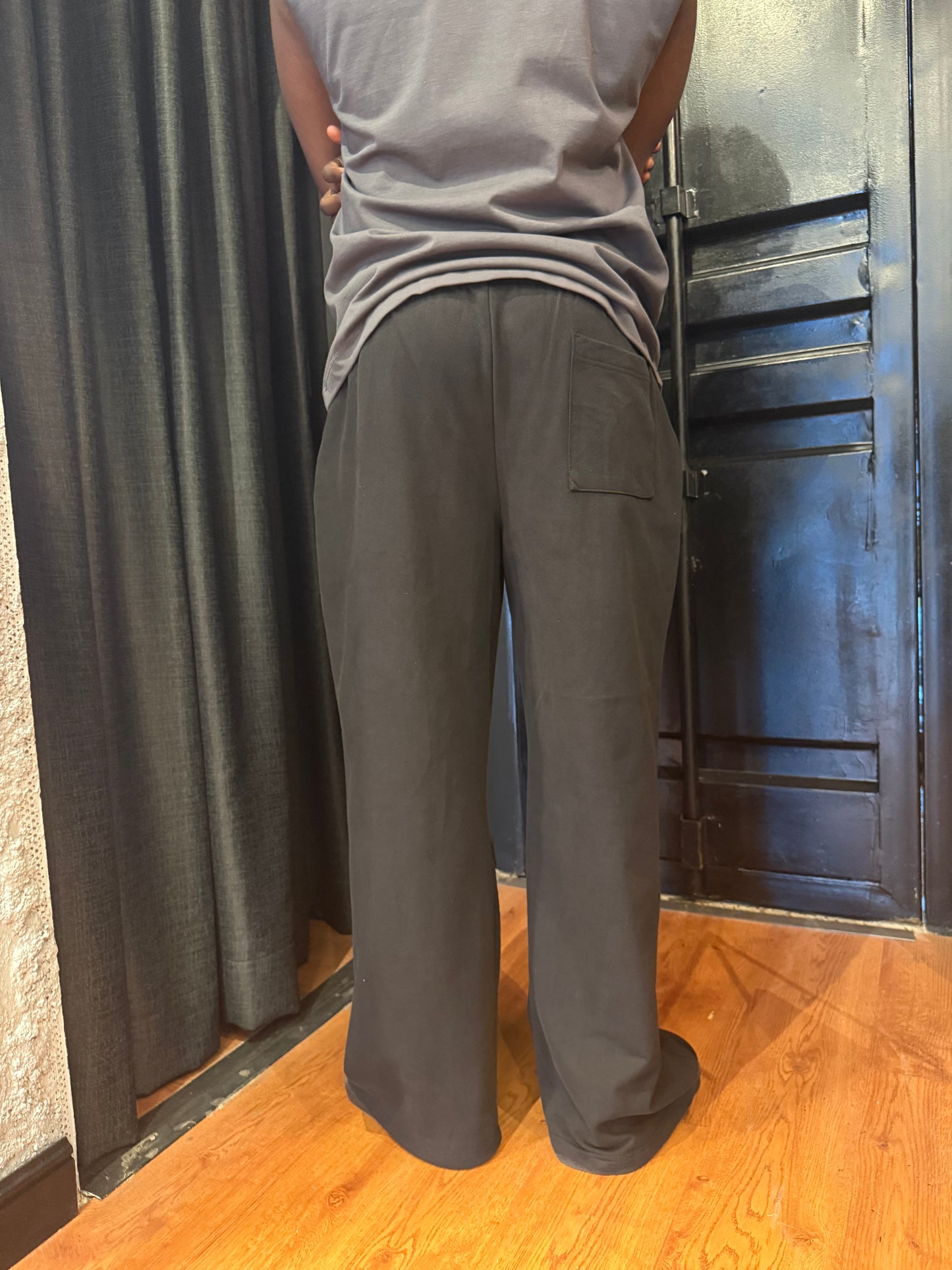 Ribbed baggy jogger