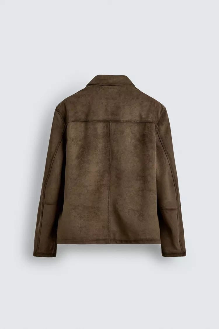Zara brown suede jacket