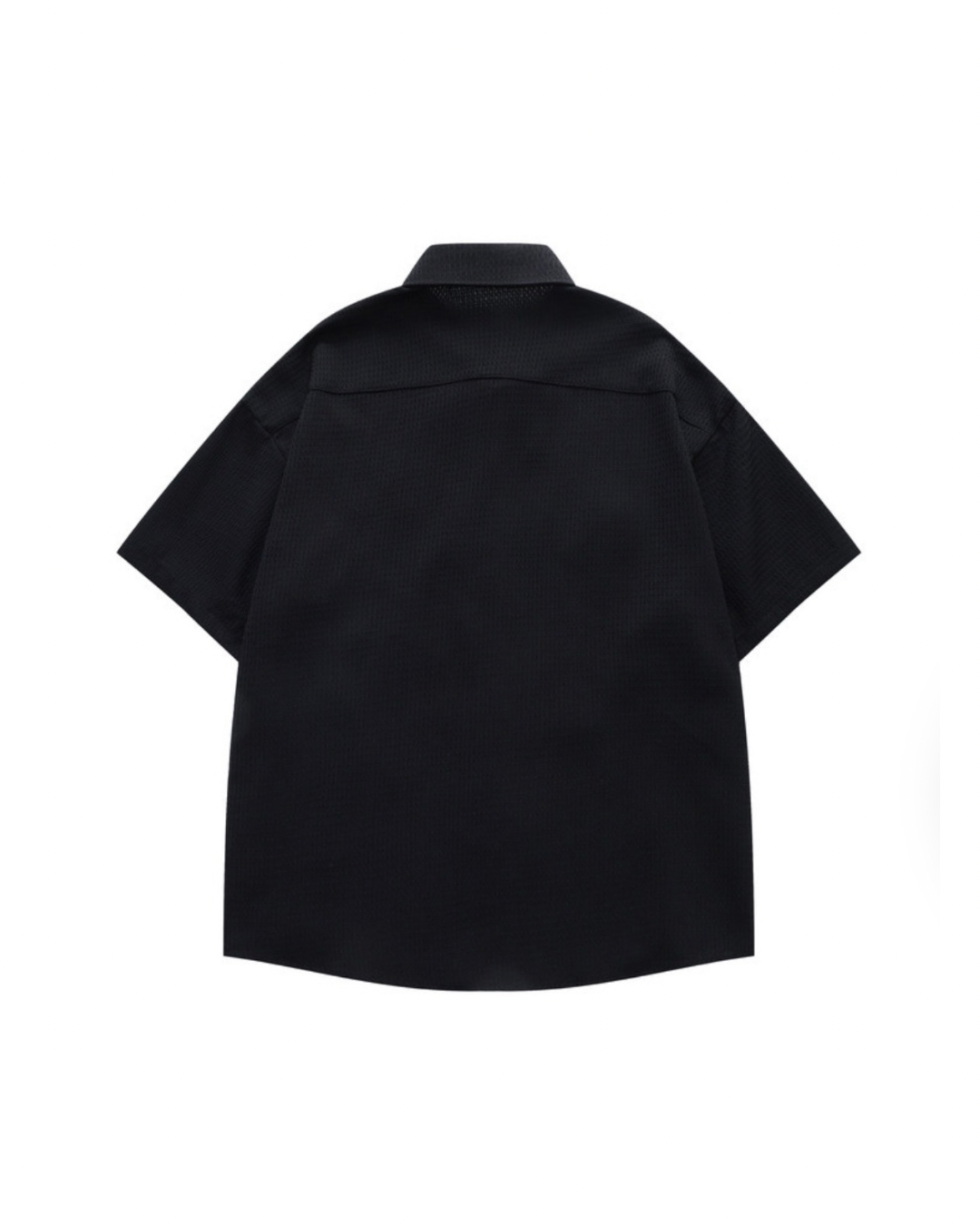Colored Embroidered waffle button shirt