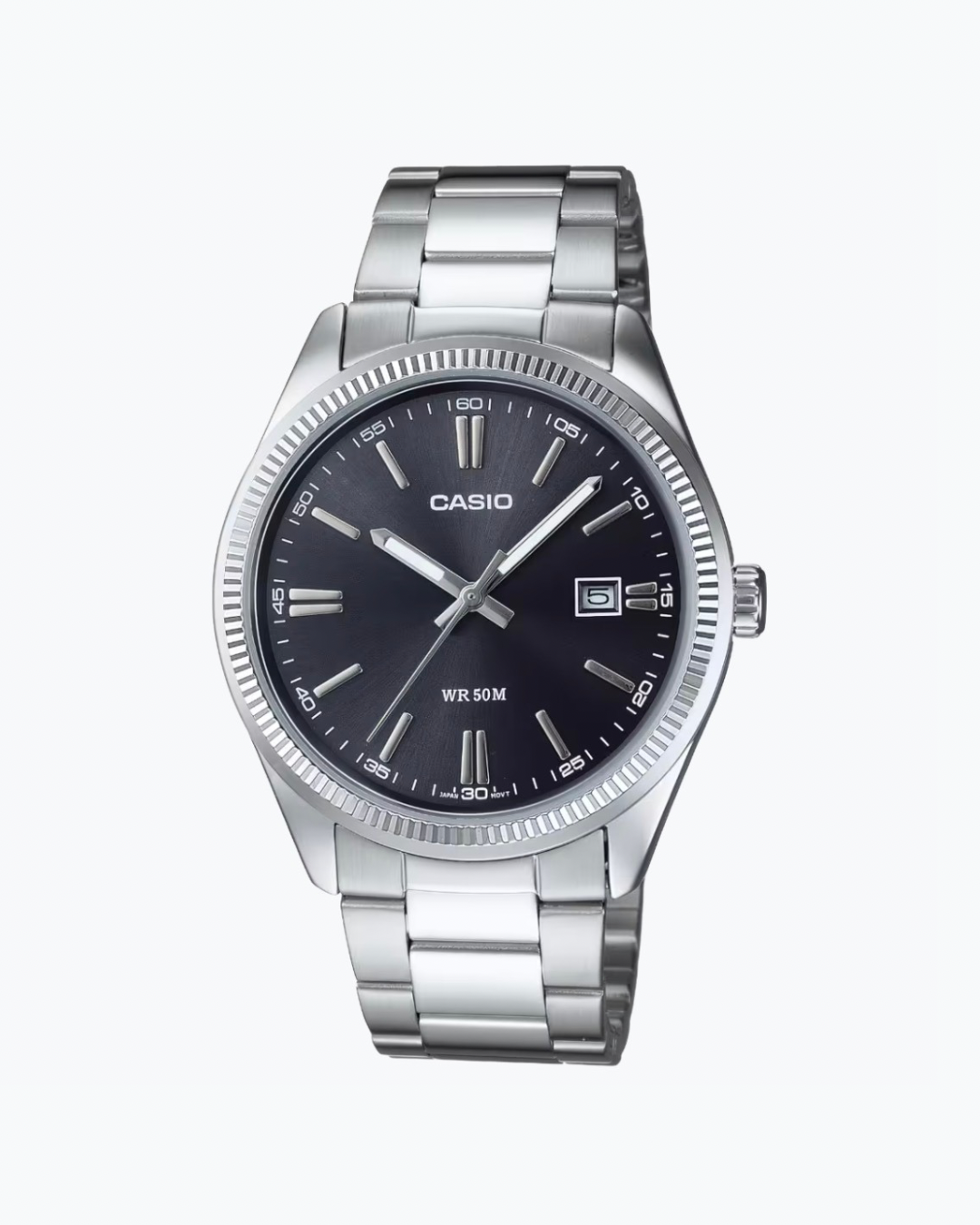Casio MTP stainless steel chain watch