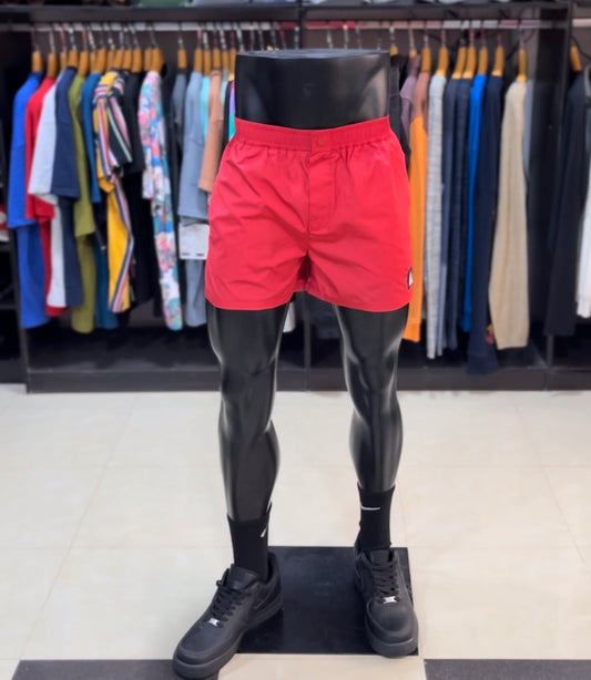 Boohoo short length swim short red